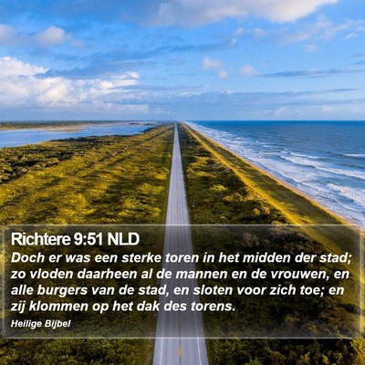 Richtere 9:51 NLD Bible Verse Image