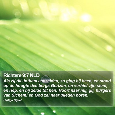 Richtere 9:7 NLD Bible Verse Image