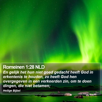 Romeinen 1:28 NLD Bible Verse Image