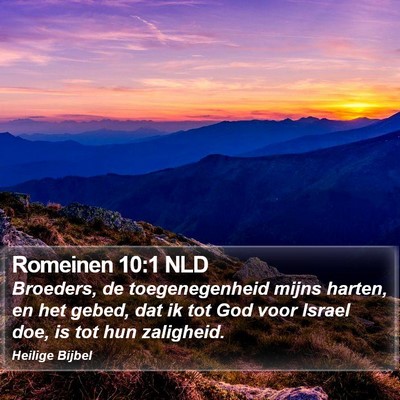 Romeinen 10:1 NLD Bible Verse Image