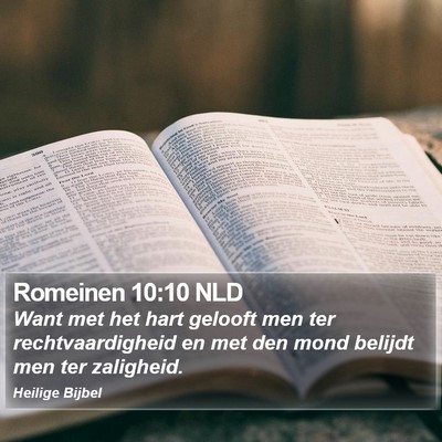 Romeinen 10:10 NLD Bible Verse Image