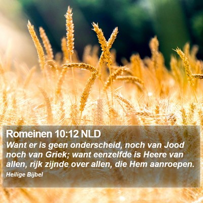 Romeinen 10:12 NLD Bible Verse Image