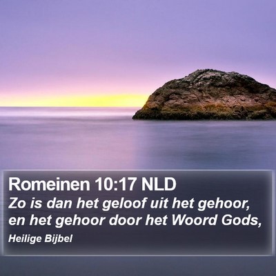 Romeinen 10:17 NLD Bible Verse Image