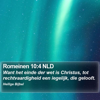 Romeinen 10:4 NLD Bible Verse Image