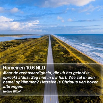 Romeinen 10:6 NLD Bible Verse Image