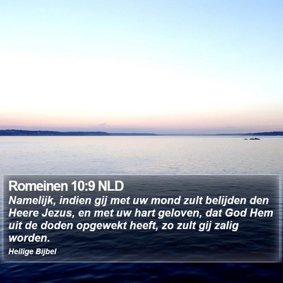 Romeinen 10:9 NLD Bible Verse Image