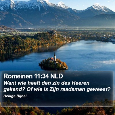 Romeinen 11:34 NLD Bible Verse Image