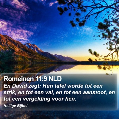 Romeinen 11:9 NLD Bible Verse Image