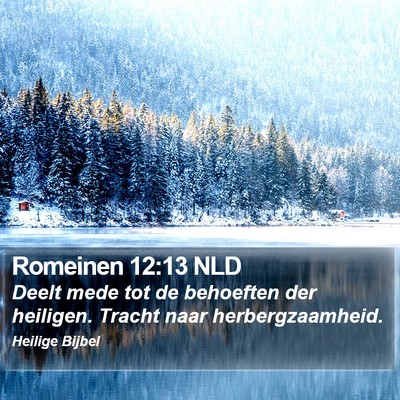Romeinen 12:13 NLD Bible Verse Image