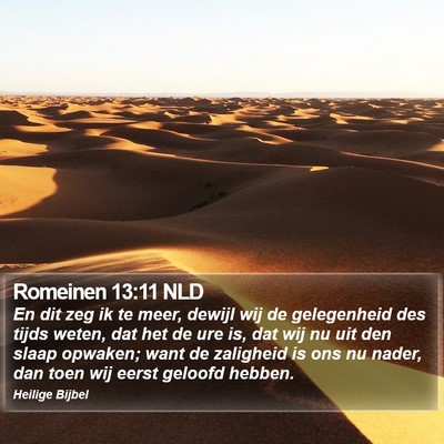 Romeinen 13:11 NLD Bible Verse Image