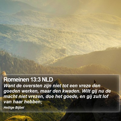 Romeinen 13:3 NLD Bible Verse Image
