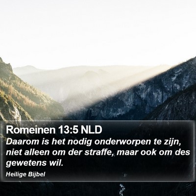 Romeinen 13:5 NLD Bible Verse Image