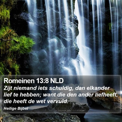 Romeinen 13:8 NLD Bible Verse Image