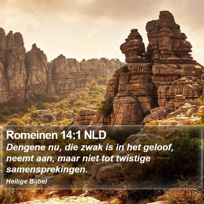 Romeinen 14:1 NLD Bible Verse Image