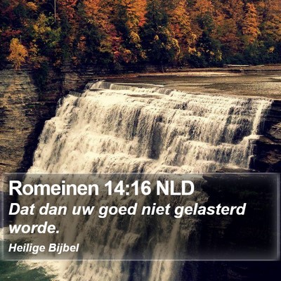 Romeinen 14:16 NLD Bible Verse Image