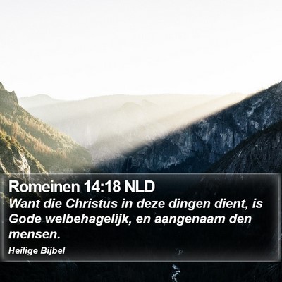 Romeinen 14:18 NLD Bible Verse Image