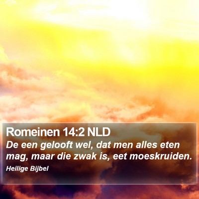 Romeinen 14:2 NLD Bible Verse Image