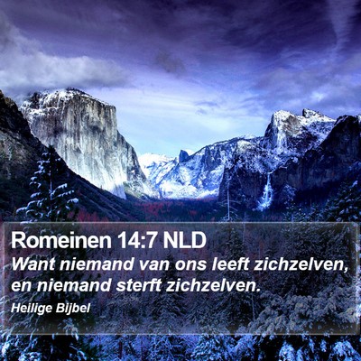 Romeinen 14:7 NLD Bible Verse Image