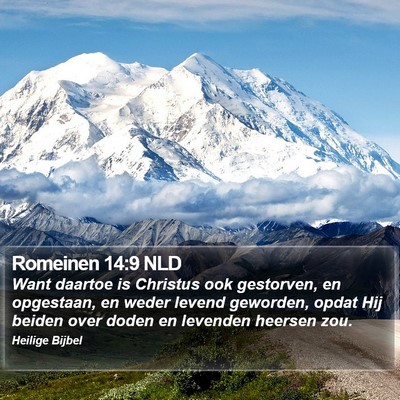 Romeinen 14:9 NLD Bible Verse Image