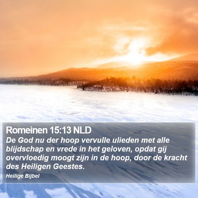 Romeinen 15:13 NLD Bible Verse Image