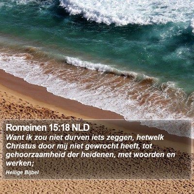 Romeinen 15:18 NLD Bible Verse Image