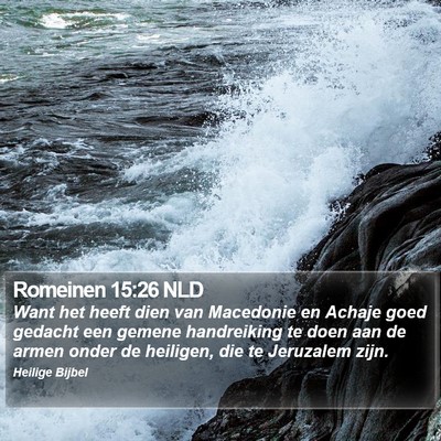 Romeinen 15:26 NLD Bible Verse Image