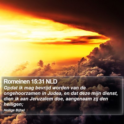 Romeinen 15:31 NLD Bible Verse Image