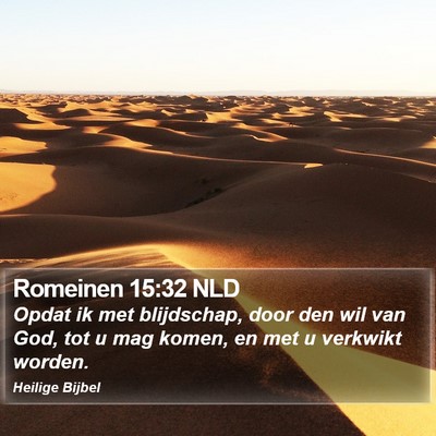 Romeinen 15:32 NLD Bible Verse Image