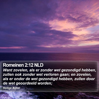 Romeinen 2:12 NLD Bible Verse Image