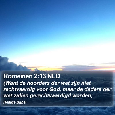 Romeinen 2:13 NLD Bible Verse Image