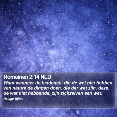 Romeinen 2:14 NLD Bible Verse Image