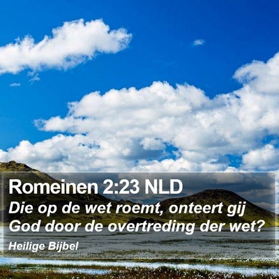 Romeinen 2:23 NLD Bible Verse Image