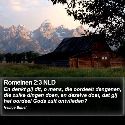 Romeinen 2:3 NLD Bible Verse Image