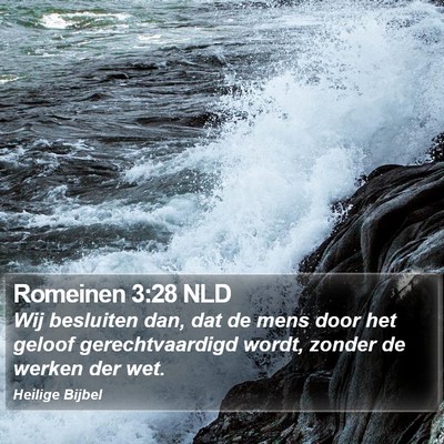 Romeinen 3:28 NLD Bible Verse Image