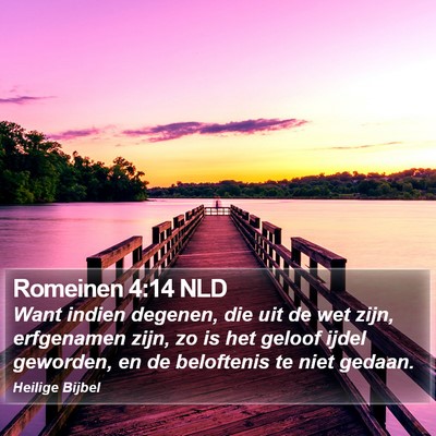 Romeinen 4:14 NLD Bible Verse Image