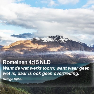 Romeinen 4:15 NLD Bible Verse Image