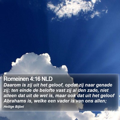 Romeinen 4:16 NLD Bible Verse Image