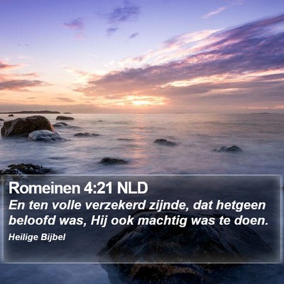 Romeinen 4:21 NLD Bible Verse Image