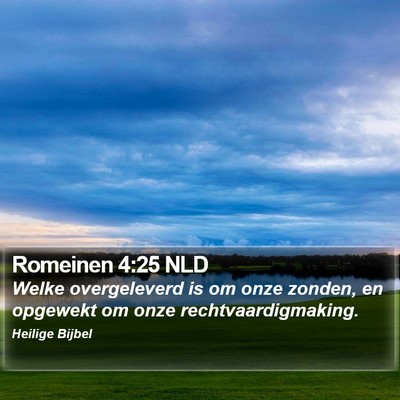 Romeinen 4:25 NLD Bible Verse Image