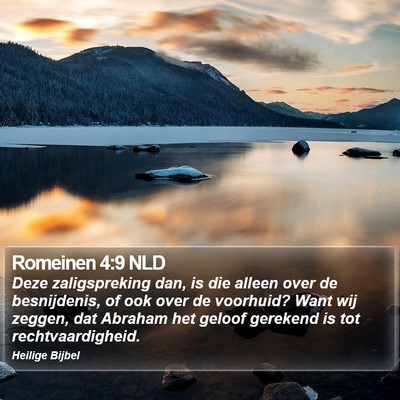 Romeinen 4:9 NLD Bible Verse Image