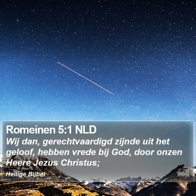 Romeinen 5:1 NLD Bible Verse Image