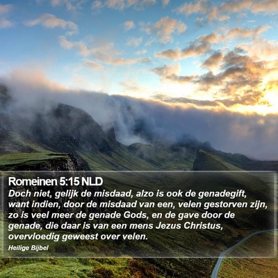 Romeinen 5:15 NLD Bible Verse Image