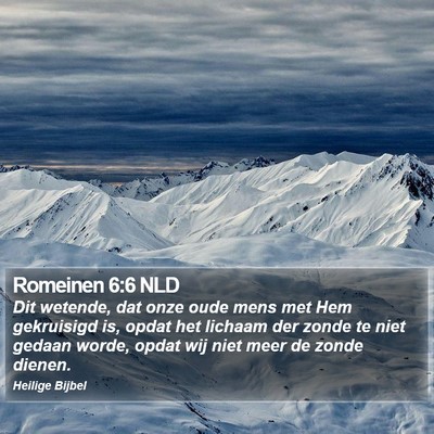 Romeinen 6:6 NLD Bible Verse Image