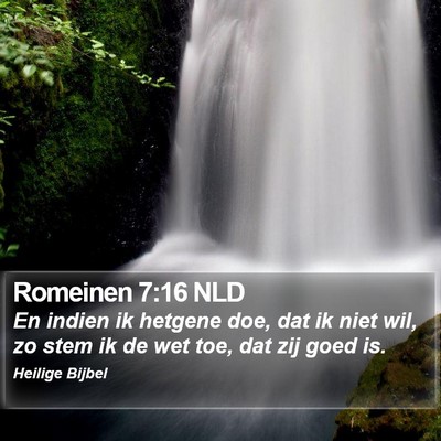 Romeinen 7:16 NLD Bible Verse Image
