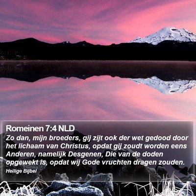 Romeinen 7:4 NLD Bible Verse Image
