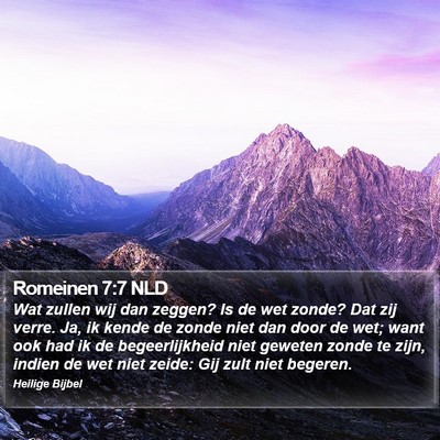 Romeinen 7:7 NLD Bible Verse Image