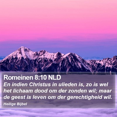 Romeinen 8:10 NLD Bible Verse Image