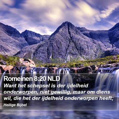 Romeinen 8:20 NLD Bible Verse Image