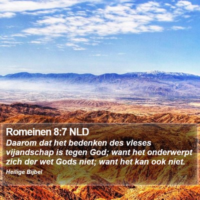 Romeinen 8:7 NLD Bible Verse Image