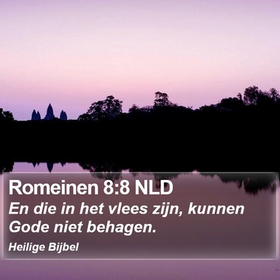 Romeinen 8:8 NLD Bible Verse Image